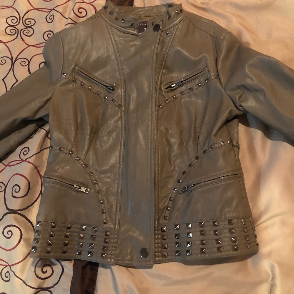 Taupe/Gray color Jacket MEDIUM